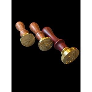 Candle Wax Seal Stamp Wax Seal Stamp Lot Of 3 Feminine, Wiccan, Evil Eye, HTF